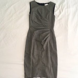 Grey Herringbone Dress